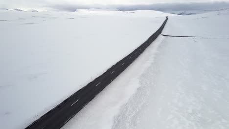 Above-Iceland's-scenic-highway-93-as-it-cuts-through-the-frozen-countryside-from-Seydisfjordur-to-Egilsstadir