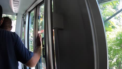 Travelling-up-Penang-Hill-in-a-funicular