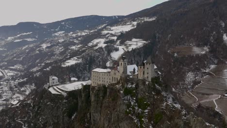 Fly-towards-the-such-amazing-Sabiona-Monastery