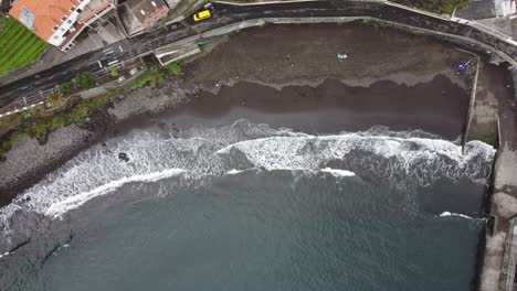 Top-down-views-in-Seixal-of-the-beach-and-waves