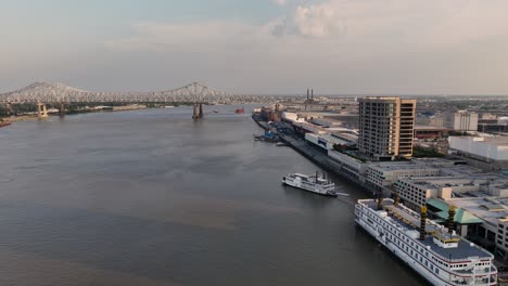 Aerial-view-of-the-Mississippi-River-Bridge-in-New-Orleans