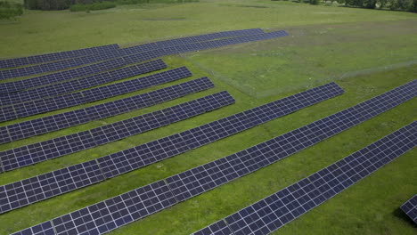 -Aerial-view-of-Solar-Panels-Farm-on-a-green-field