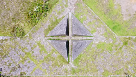 Aerial-top-down-of-Pyramids-of-Valle-Nuevo-in-Constanza,-Dominican-Republic