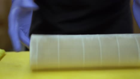 A-close-up-video-of-rolling-mat-from-different-perspectives