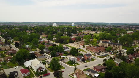Aerial-view-of-a-small-suburban-town