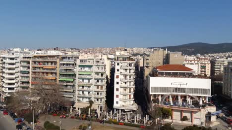 Blick-Auf-Thessaloniki,-Griechenland,-Vom-Weißen-Turm-Aus-Gesehen
