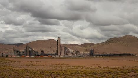 Coal-mining-plant-on-a-stormy-day