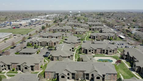 Aerial-view-of-apartment-buildings-in-Colorado