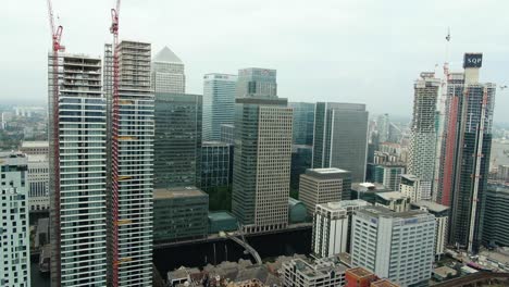 Aerial-shot-of-beautiful-towers-Buildings-in-London