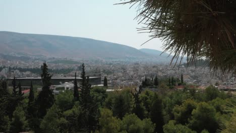 Der-Panoramablick-Auf-Athen,-Die-Hauptstadt-Griechenlands