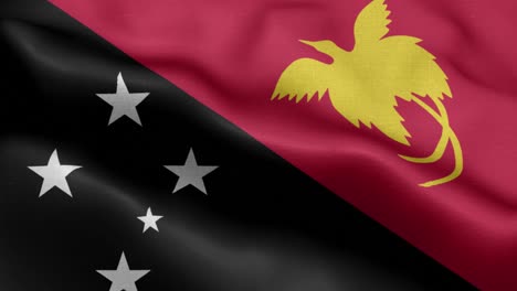 Wehende-Schleife-4K-Nationalflagge-Von-Papua
