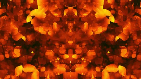 Rote-Und-Gelbe-Bilder.-Abstrakte-Kaleidoskopartige-Animation