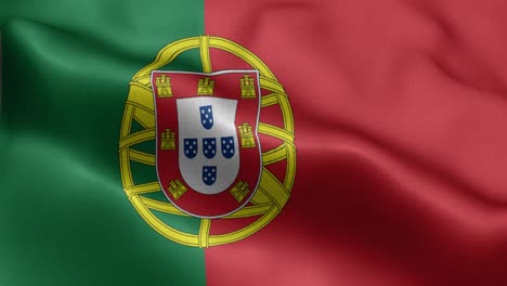 Wehende-Schleife-4k-Nationalflagge-Portugals