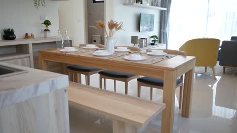 Minimal-and-Stylish-Decorative-Dining-Area-With-Wooden-Table-and-Chairs