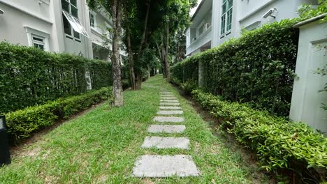 Walking-Path-Made-of-Stone-Brick-In-the-Garden