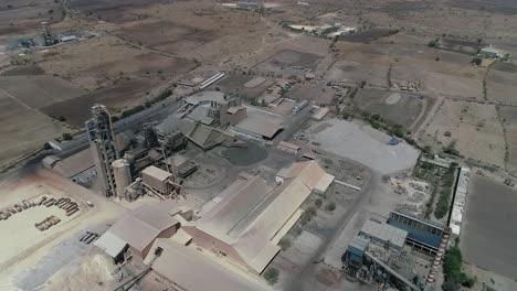 Aerial-view-refinery-oil-tanks-construction-site