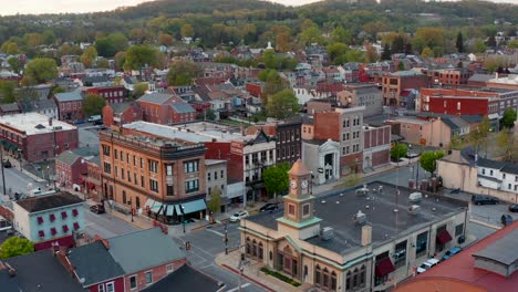 Historic-Columbia-downtown-restored-buildings-at-golden-hour