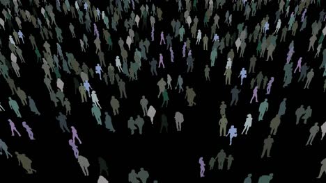 walking-around-a-large-crowd-of-modern-lifestyle-people-in-black-isolated-background