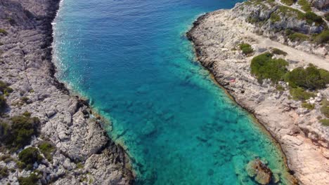 Drone-footage-of--Korakonissi-inlet-Zakynthos-Greece