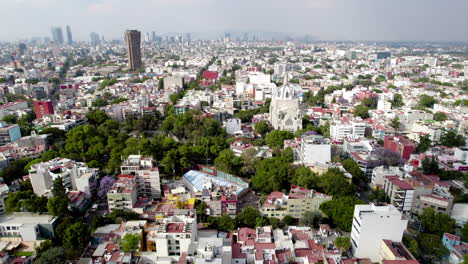 Drohnenschuss-Auf-Mexiko-Stadt