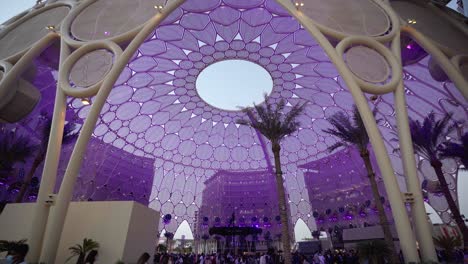 EXPO-2020,-Dubai,-05-February-2022---EXPO-Al-Wasl-Dome-at-Night-with-LED-Show