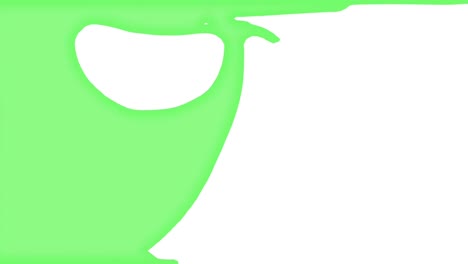 waving-and-Splashing-Green-on-white-background-isolated