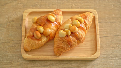 croissant-with-macadamia-and-caramel