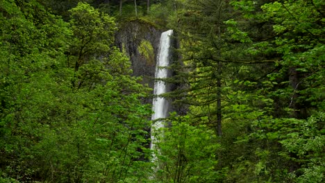 Cataratas-Latourell-En-El-Desfiladero-Del-Río-Columbia,-Oregon