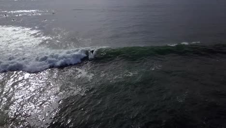 Slow-motion-of-a-surfer-riding-a-big-wave-from-start-to-finish