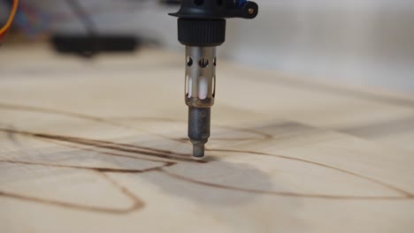 Precisely-Burning-Rocket-Image-on-Plywood-With-Plotter