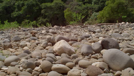 River-rocks-near-a-mountain-in-a-jungle-of-Veracruz,-Mexico