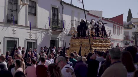 Religiöse-Prozession-Zur-Karwoche-In-Jerez-De-La-Frontera,-Spanien