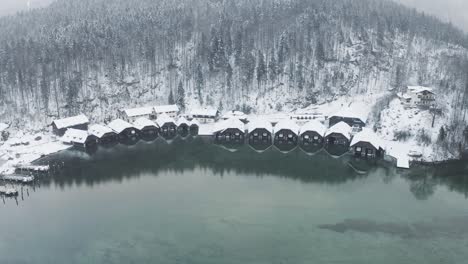 Aeiral-drone-of-European-winter-lake---Graded
