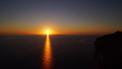 Time-Lapse-video-from-Malta,-Dingli-Cliffs-at-sunset