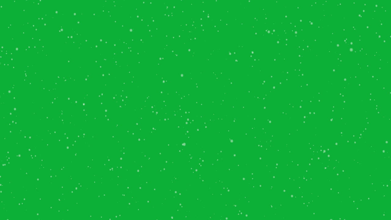 Premium stock video - Green screen snow falling