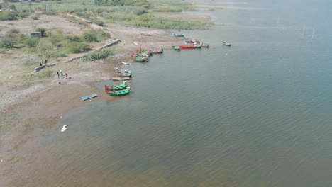 An-aerial-view-of-some-local-Indian-fishing-boats