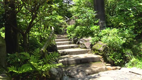 A-view-of-stone-stairs-to-forest