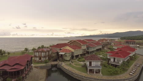 Aerial-Footage-of-Old-Buildings-in-Las-Casas-Filipinas-De-Acuzar