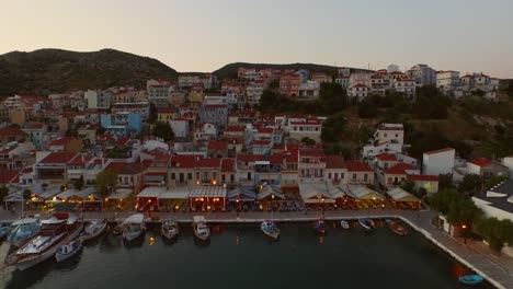 Aerial:-The-historical-town-Pythagorion-on-Samos