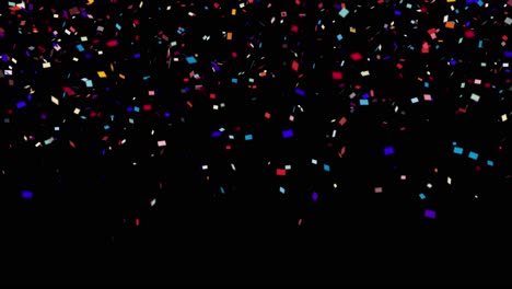 Colorful-Confetti-Falling-DownOver-Black-Background