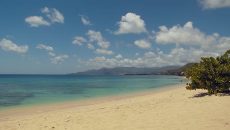 A-time-lapse-shot-of-a-relaxing-beach-in-St-George,-Grenada