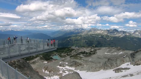 Aussichtsplattform-Der-Cloudraker-Skybridge-Mit-Landschaftsblick-Auf-Die-Whistler-Mountains