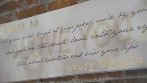 Romantic-wedding-message-handwriting-on-sign