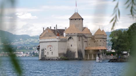 Sneaky-shot-of-Chillon-dungeon-castle-at-Veytaux-Switzerland