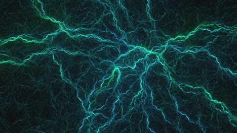 Green-static-electricity-stasis-plasma-globe,-energy-vortex,-endless-seamless-loop