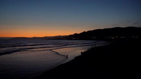 Blick-Auf-Den-Sonnenuntergang-In-Pismo-Beach,-Kalifornien