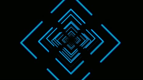 Abstrakte-Neonlicht-Science-Fiction-Tunnel-nahtlose-Schleife
