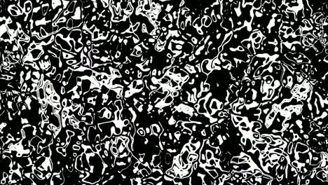 Animation-of-haphazard-black-and-white-patterns-sliding-and-floating-down