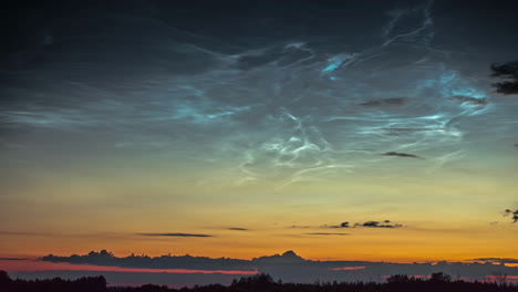 View-of-noctilucent-clouds-movement-in-timelapse