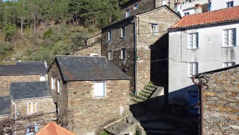 The-beautiful-village-of-Piódão-in-Portugal,-with-houses-made-of-shale-stone